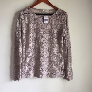 yellow chair -  mesh shirt - NWT
